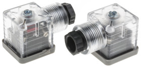 Złącze zaworu elektromagnetycznego A 2P+E 250 V AC Żeński LED: Tak dławnica PG9 Montaż na kablu RS PRO