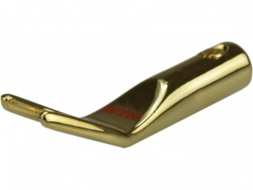 PROLINK Premium TSP-080 Wtyk głośnikowy typu WIDEŁKI skręcany pozłacany czerwony