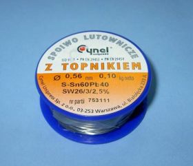 Sn60Pb40 SW-26 Q 0,56 100g CYNEL SPOIWO