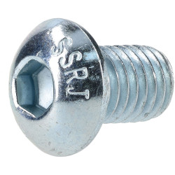 R-TECH 337358 M8 X 12 Hex Socket Button Screws Steel BZP - Pack Of 50