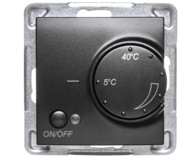 IMPRESJA Regulator temperatury /czujnik napowietrzny/ antracyt RTP-1YN/m/50