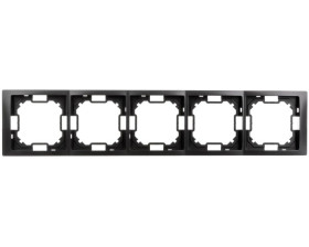 Simon Basic Neos Ramka pięciokrotna grafit matowy BMRC5/28