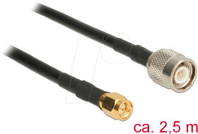 89506 HF antenna cable, TNC connector &gt; SMA connector, 2.5 m