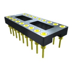 Podstawka DIL 2.54 mm Pitch ICA-308-SGG 7.62 mm Row Spacing 8-pinowe Pionowy, Otwór przelotowy Samtec 1A
