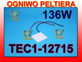 Ogniwo moduł Peltiera TEC1-12715 40x40x3,4mm