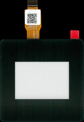 EA TOUCH102-17C1 Capacitive touch panel, for EAOLEDS/DOGL102-6 for adhesive mount