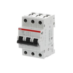 Wyłącznik nadprądowy MCB, Typ D, 3-biegunowy, 20A, 400V Szyna DIN, ABB S203L-D20, S203L