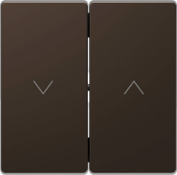 Przełącznik schodowy Zaślepka Merten System Design MEG3855-6052, mocca