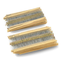 Zestaw rezystorów THT 1/4W opisany - 2640szt.