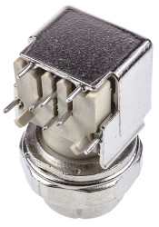 Gniazdo Din 4 -pinowe Żeński Montaż na płytce drukowanej M12