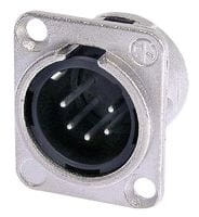 Wtyk mikrofonowy na panel XLR 5 pin