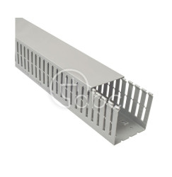 Korytko kablowe grubogrzebieniowe T1-F, 100x100x2000 mm, szare, B00171