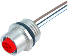 Złącze wielostykowe przemysłowe 5-pinowe M12 Gniazdo RS PRO