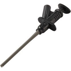 VOLTCRAFT VC-17155670 Safety test clip 4 mm jack connector Black