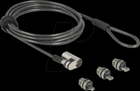 20676 Laptop Security Cable for Kensington, Noble Wedge and Nano slot