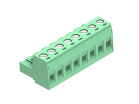 5.08MM EURO PLUG RA GRN 8CKT