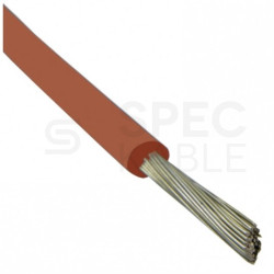 Kabel silikonowy SIF 180°C 0,75mm2 jednożyłowy ceglasty 300/500V ciepłoodporny bezhalogenowy linka TKD