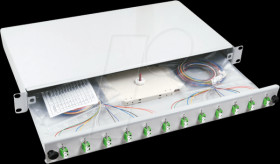 B71901.24OM5 Splicebox LC, 24 pigtail s/ 12 adapter, OM5