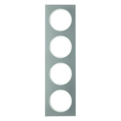 Berker R.3 Ramka 4-krotna stal szlachetna/biały 10142214