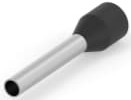 Insulated wire end ferrule, 1.5 mm², 16 mm/10 mm long, black, 1-966067-3