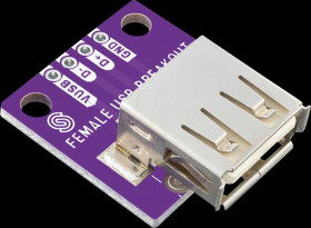 333132 Developer boards - USB Type-A adapter board, socket