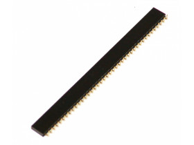 Złącze gniazdo 1x40 pin goldpin raster 2,54mm żeńskie kątowe do...
