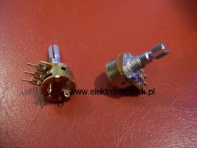 Potencjometr obrotowy 20k Ohm logarytmiczny z wyłącznikiem