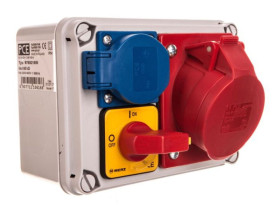 Rozdzielnica budowlana RB gniazda 1x16A/5 1x250V 0-1 IP54 KOŁO 9769215W PCE