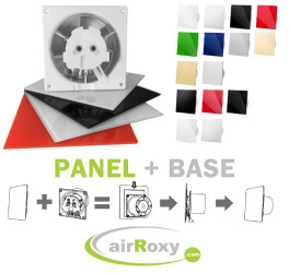 Wentylator ścienno-sufitowy dRim /łożysko kulkowe/100 DTS /dobierz panel/ w wersji z opóźnionym włącznikiem czasowym 01-063
