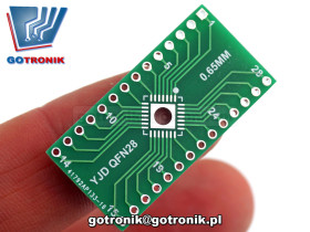 Płytka drukowana QFN28 na DIP28