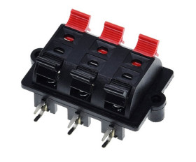 TERMINAL ZACISK GŁOŚNIKOWY 6-STYKOWY 2-RZĘDOWY (ZLGN-6)