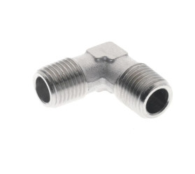 Kolanko gwintowane G 3/8 GZ, mosiądz niklowany