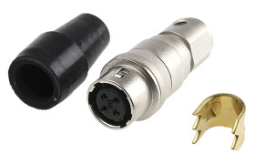 Złącze wielostykowe przemysłowe 4-pinowe Miniaturowe Montaż na kablu Gniazdo Hirose