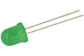 Dioda LED; L-793GD; 8mm; zielony; Światłość: 18÷60mcd; 60°; zielona; dyfuzyjna; 2,2V; 25mA; 568nm; przewlekany (THT); Kingbright
