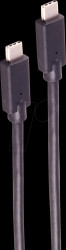 BS13-62155 USB 3.2 cable, C connector, 20 Gbps, 1.5 m, black