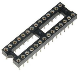 DIL 28 wąska precyzyjna podstawka pod układ scalony THT