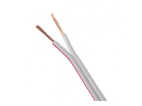 Kabel głośnikowy 2x1mm 1m TG-231 biały