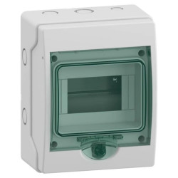 Rozdzielnica 1x6 natynkowa Mini Mureva IP65 mMRV-1-6-NT-T drzwi transparentne 13442