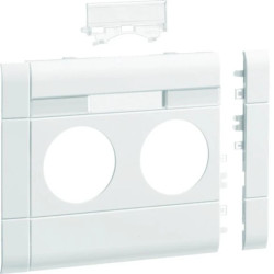 tehalit.WA Maskownica 2-krotna z polem opisowym ABS bezhalogenowy 120mm biały GB120219016