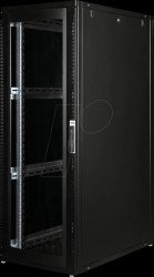 26210152 19-inch server cabinet, 36 U, 1000 mm depth, black Plexiglas