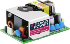 Open frame switching power supply, 12 VDC, 10.42 A, 125 W, TPI 125-112A-J