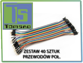 Zestaw kabli połączeniowych 40 sztuk męsko-żeńskich