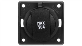 Gniazdo Zasilające 24V Samochodowe Antracyt Mat Integro Mechanizm 945702505