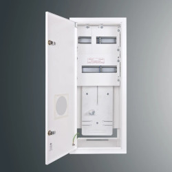 Rozdzielnica p/t licznikowa RW 24NN T3F + 23S 737x288x220 pełne drzwi z.p.9081 IP30 RAL9003