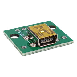 Gniazdo Mini USB do płytki stykowej KIT - Gniazdo Mini-USB - Mini DIP