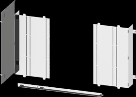Subdivision, metal/plastic, (W x H) 800 x 550 mm, 8PQ5000-3BA81