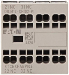 Moduł styków pomocniczych DILM12-XHI02-PI 2P 16A 2R mocowanie czołowe Push-In 199457