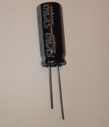 4700uF 6.3V 105' 14x30mm NICHICON HE Low Impedance cena netto