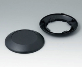ABS enclosure, (W x H) 29.27 x 30 mm, black (RAL 9005), B5010009