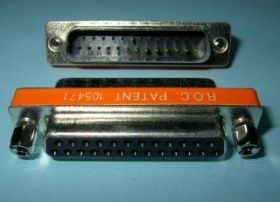 ADAPTOR DB-25M/DB-25F-6 GENDER CHANGER